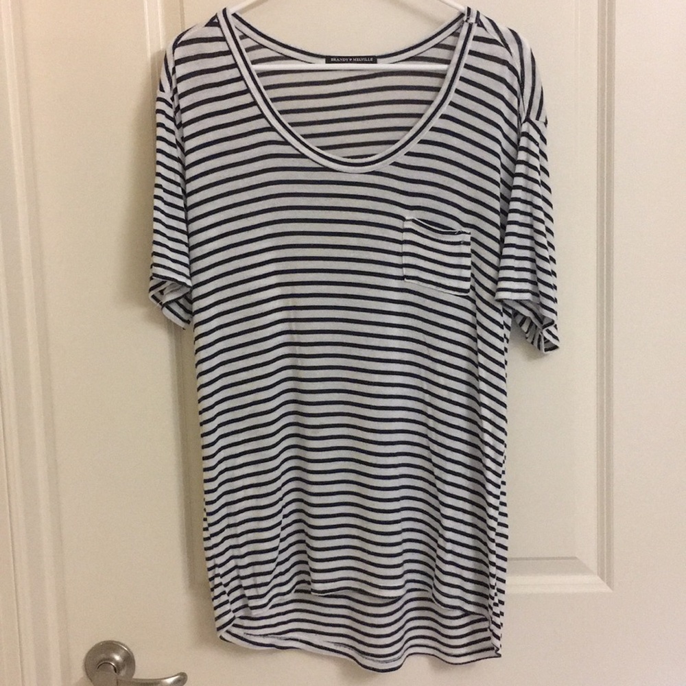2 FOR $10 ~ Brandy Melville Striped Tee